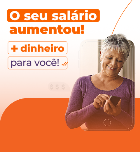 O seu salário aumentou! Mais dinheiro para você!